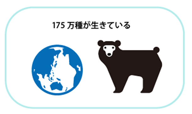 175万種が生きている