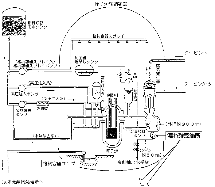 原子炉格納容器内概要図
