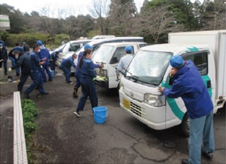 はこべの家の清掃活動の様子