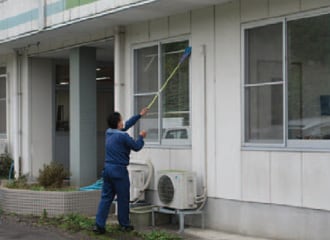 はこべの家の清掃活動の様子