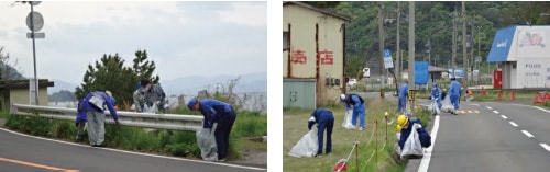 県道白木線一斉清掃