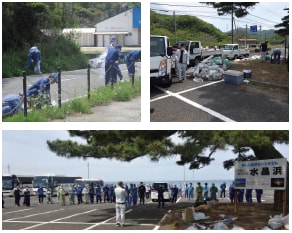 県道白木線他の一斉清掃