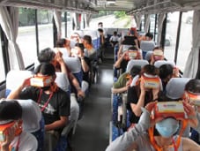 【VR見学の様子】