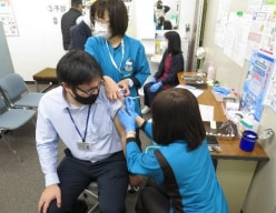 ワクチン接種の様子