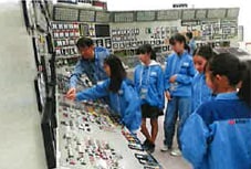 シミュレータ訓練体験の様子