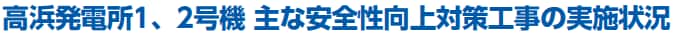 凱旋門賞 2026ブックメーカー発電所1、2号機 主な安全性向上対策工事の実施状況