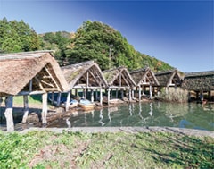 越前加賀県境の館の玄関ホールに展示されているジオラマ 越前加賀県境の館の玄関ホールに展示されているジオラマ