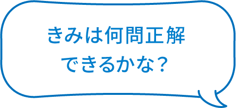 きみは何問正解できるかな？