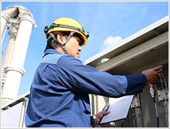 計器確認により機器状態を点検